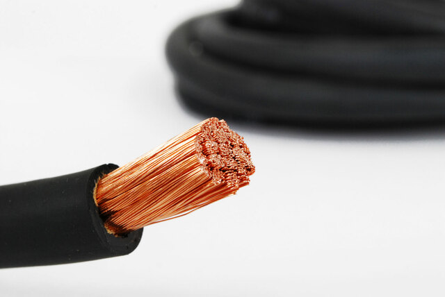 2/0 Black Welding Battery Pure Copper Flexible Cable